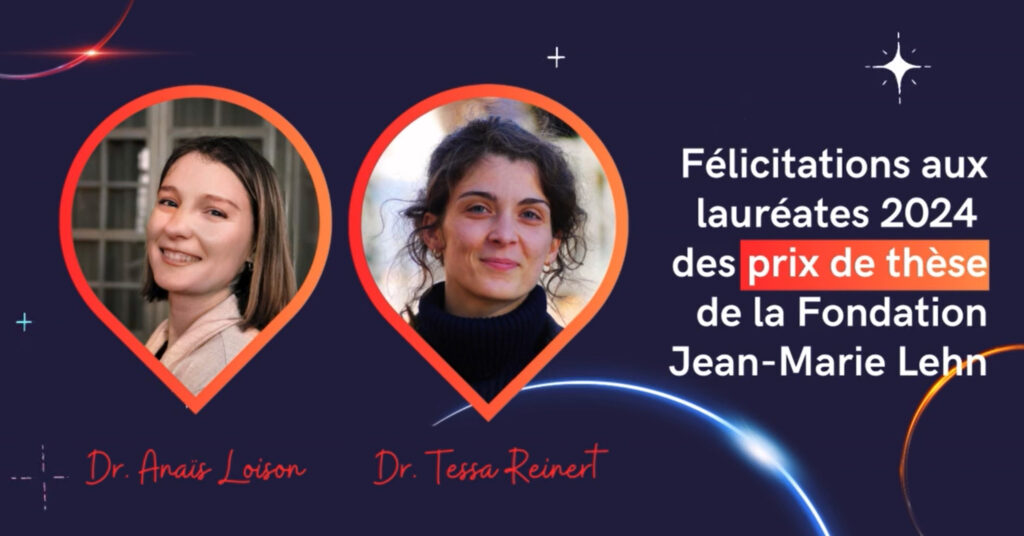 Jean-Marie Lehn Foundation Thesis Prize: Chemistry in the Service of Health Honored